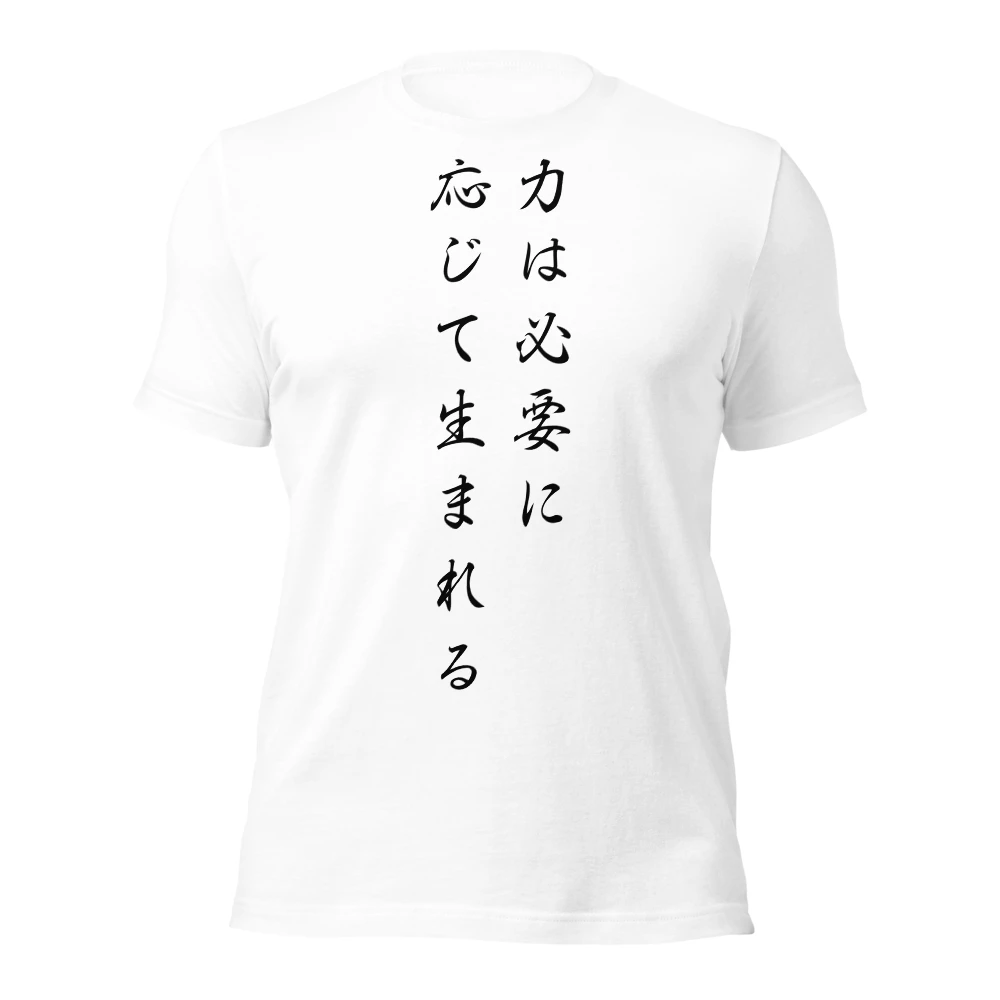力は必要に応じて生まれる
