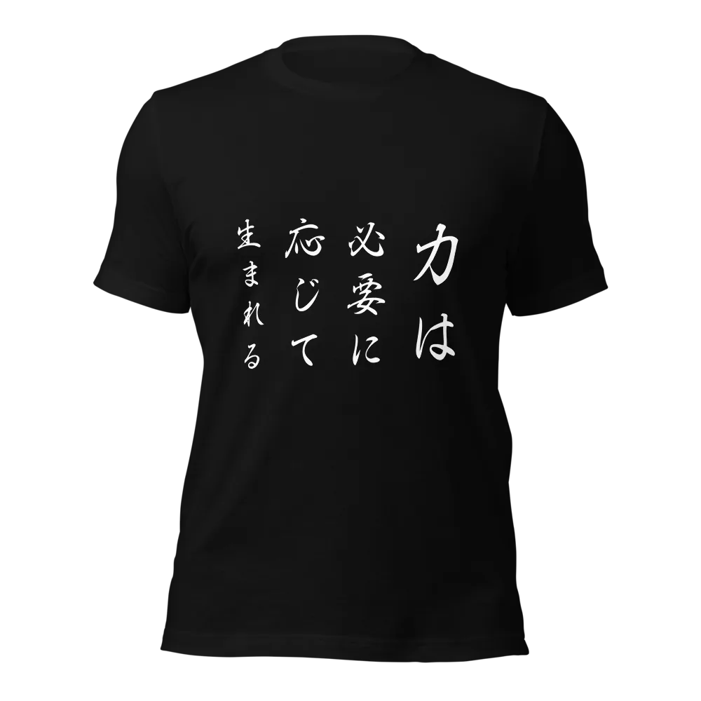 力は必要に応じて生まれる